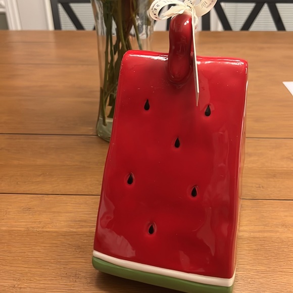Rae Dunn watermelon birdhouse - Picture 3 of 4